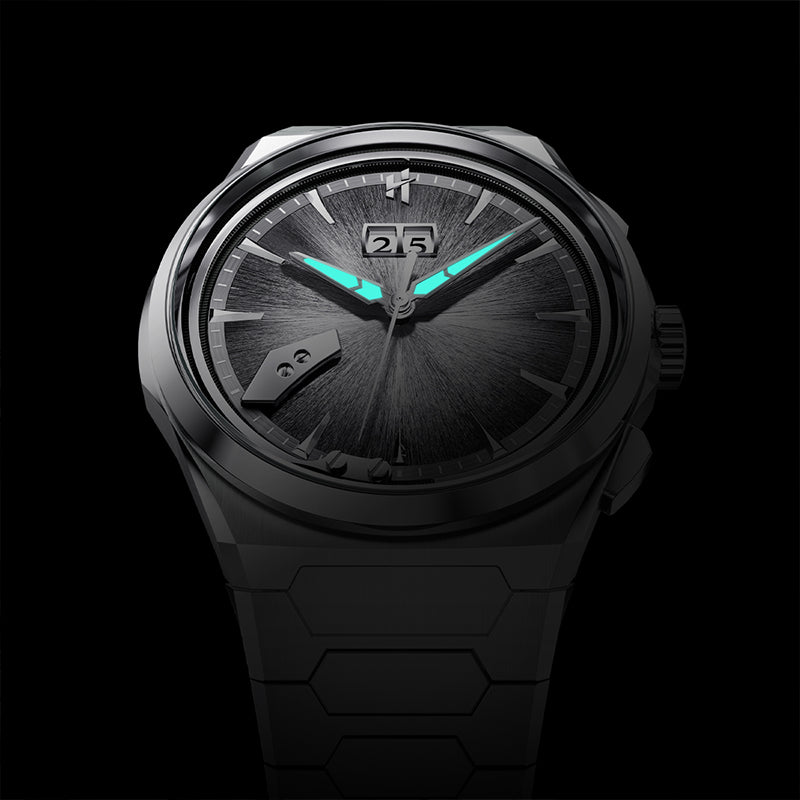 Sound Of Nature Hand-Engraved Brushed Dial Blue Titanium Chiming Limited Edition Automatic Watch – Silver product image 3