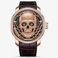 Lucky Harvey Limited Edition Gothic Skull automaton Watch – Handcrafted 925 Silver Skull with Moving Jaw – Silver product image 10