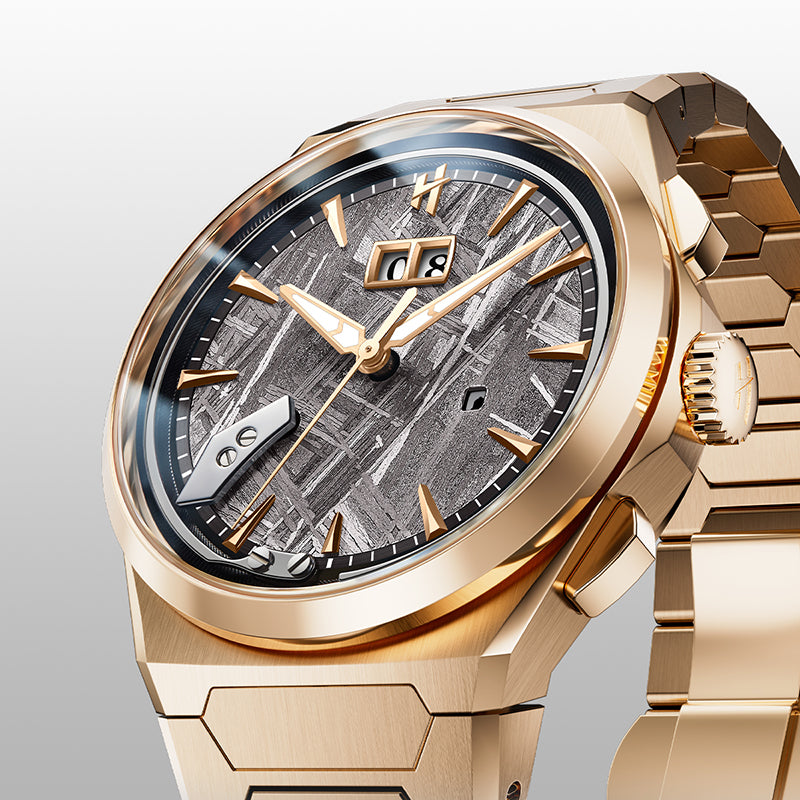 Sound Of Nature Rose Gold Meteorite Dial Chiming 2.0 Watch Lucky Harvey