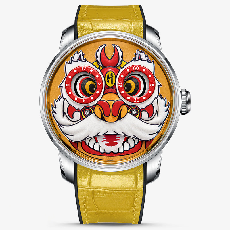 Lucky Harvey Lion Dance automaton Watch –  Dynamic Rotor Inspired by Traditional Lion Dance – Green product image 9