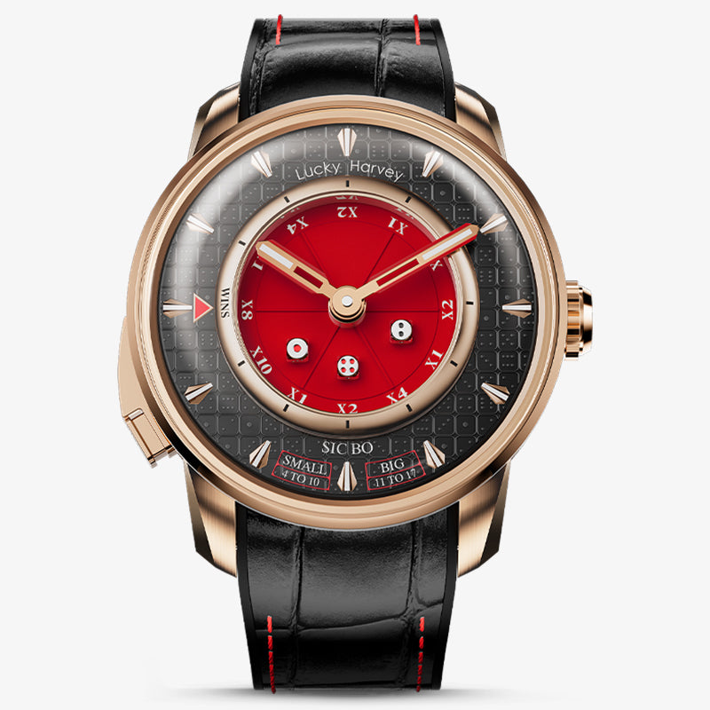 Lucky Harvey Dice Automatic Watch – 925 Silver Dice Design – Red product image 7