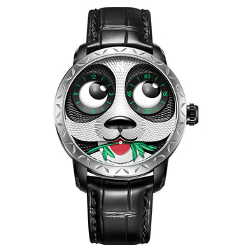 Fun Series Silver Panda Automaton Watch Lucky Harvey