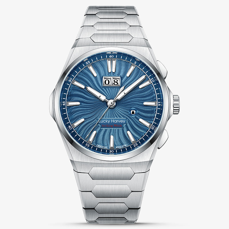 Lucky Harvey Sound of Nature Chiming Limited Edition Automatic Watch –  Big Date & Silent Mechanism – Purple product image 8