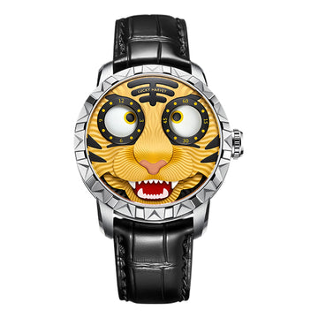Golder Tiger Automaton Watch Lucky Harvey