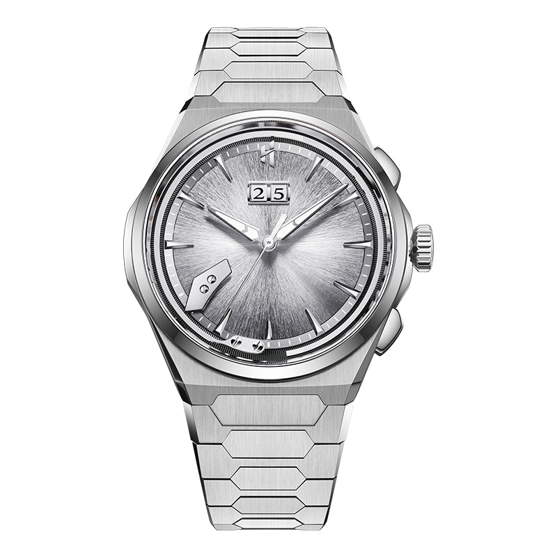Sound Of Nature Hand-Engraved Brushed Dial Blue Titanium Chiming Limited Edition Automatic Watch – Silver product image 3
