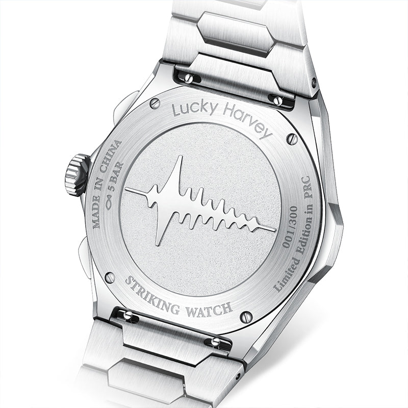 Lucky Harvey Sound of Nature Chiming Limited Edition Automatic Watch –  Big Date & Silent Mechanism – Purple product image 11