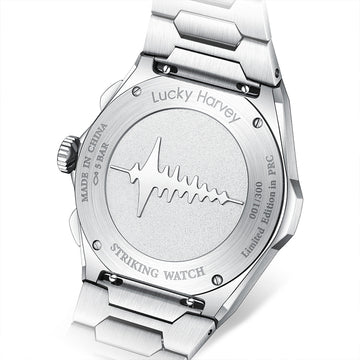 Lucky Harvey Sound of Nature Chiming Limited Edition Automatic Watch –  Big Date & Silent Mechanism – Purple product image 11