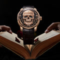 Lucky Harvey Limited Edition Gothic Skull automaton Watch – Handcrafted 925 Silver Skull with Moving Jaw – Silver product image 12