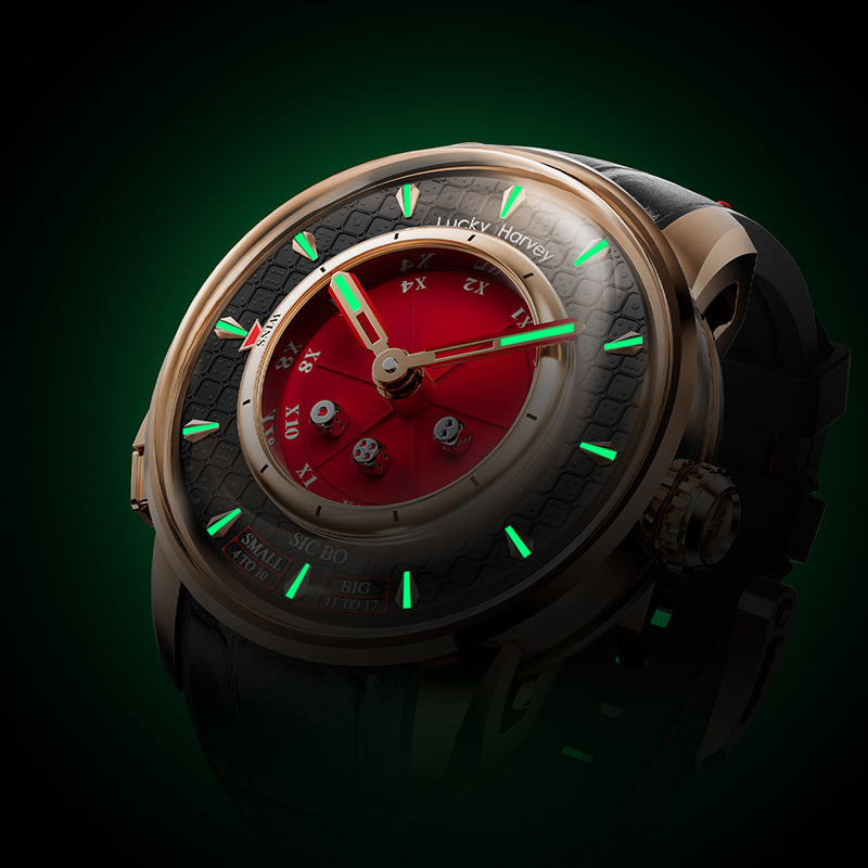 Lucky Harvey Dice Automatic Watch – 925 Silver Dice Design – Red product image 7