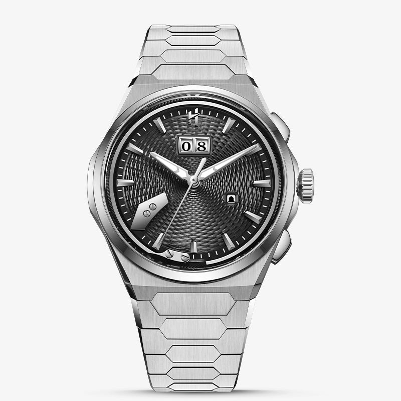 Lucky Harvey Rare Visible Chimes:Titanium 75g Guilloché Chiming Watch 2.0 – Black product image 51