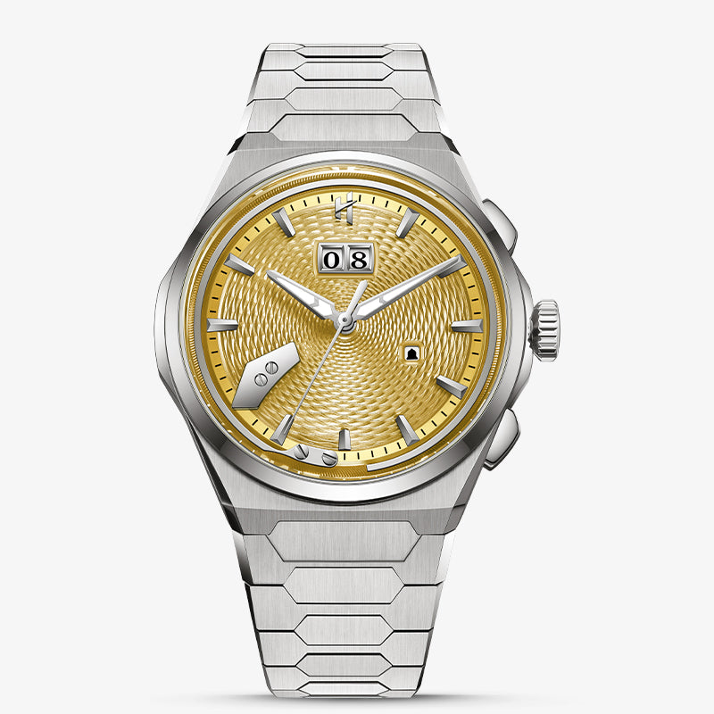 Lucky Harvey Rare Visible Chimes:Titanium 75g Guilloché Chiming Watch 2.0 – Black product image 1